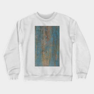 Shabby rustic weathered blue wood Crewneck Sweatshirt